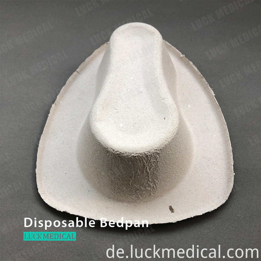 Einweg-Bettpfanne 0029 Einweg-Zellstoff-Bettpfanne 19 Disposable Bedpan 0029 Disposable Pulp Bedpan 19